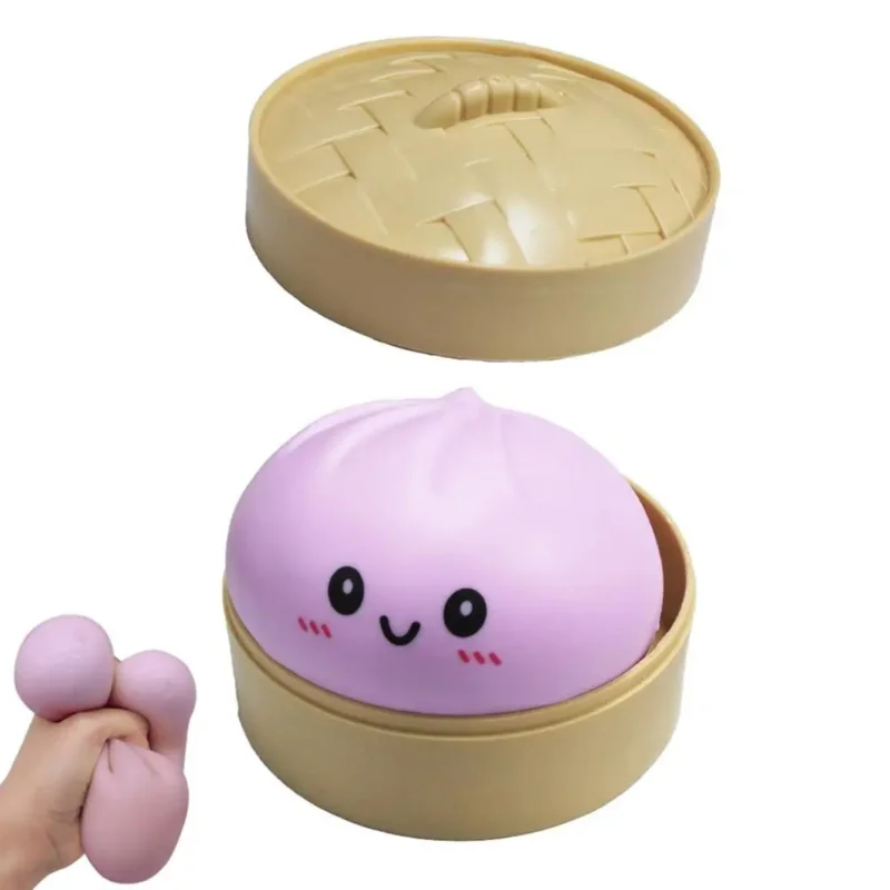 Simulation Colorful Dumpling Squishy Pressure Ball Slow Rebound Soft Pinch Stress Relief Squeeze Toys Gifts for Kids & Adults
