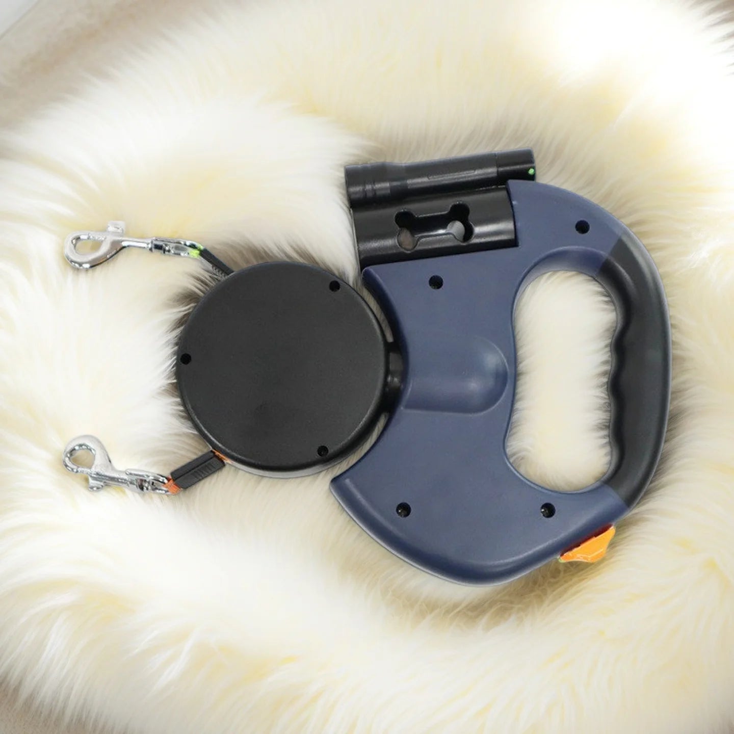 DuoWalk™ 360° Retractable Dual Dog Leash with LED