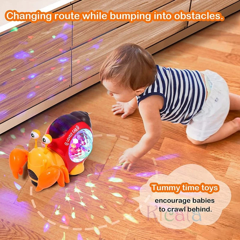 Interactive Crawling Crab Musical Toy