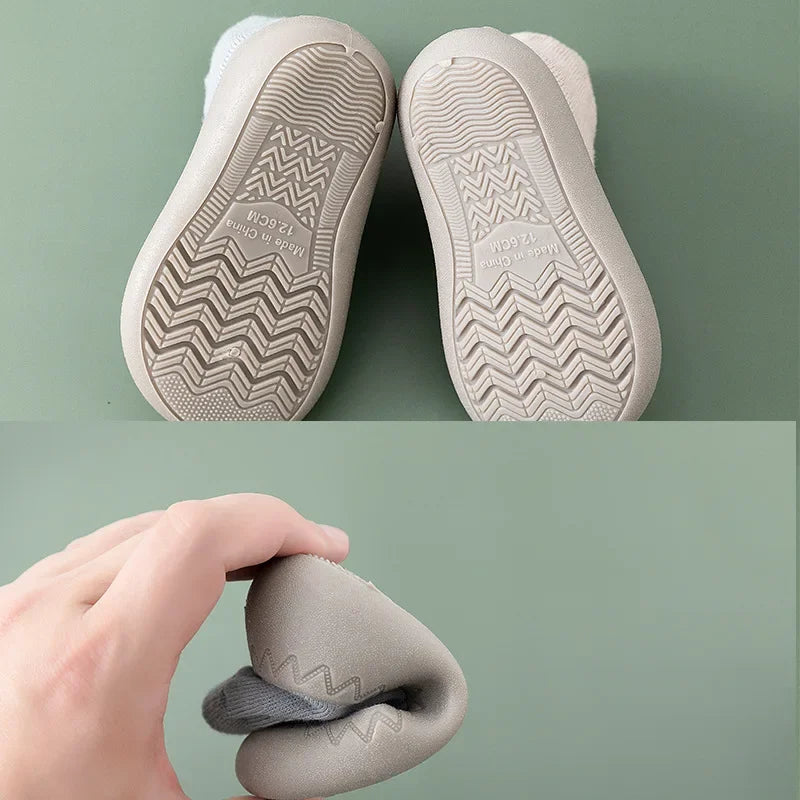Baby Socks Shoes Infant Cute Cartoon Kids Boy Shoes Soft Rubber Sole Child Floor Sneaker BeBe Booties Toddler Girls First Walker