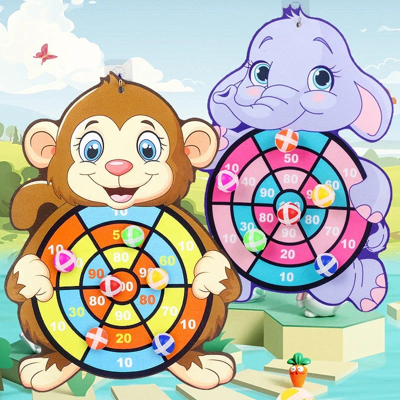 Montessori Sticky Ball Dart Board Game