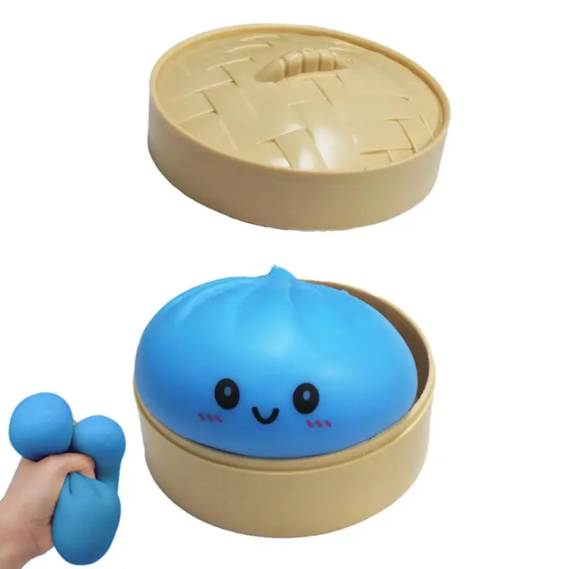 Simulation Colorful Dumpling Squishy Pressure Ball Slow Rebound Soft Pinch Stress Relief Squeeze Toys Gifts for Kids ＆ Adults