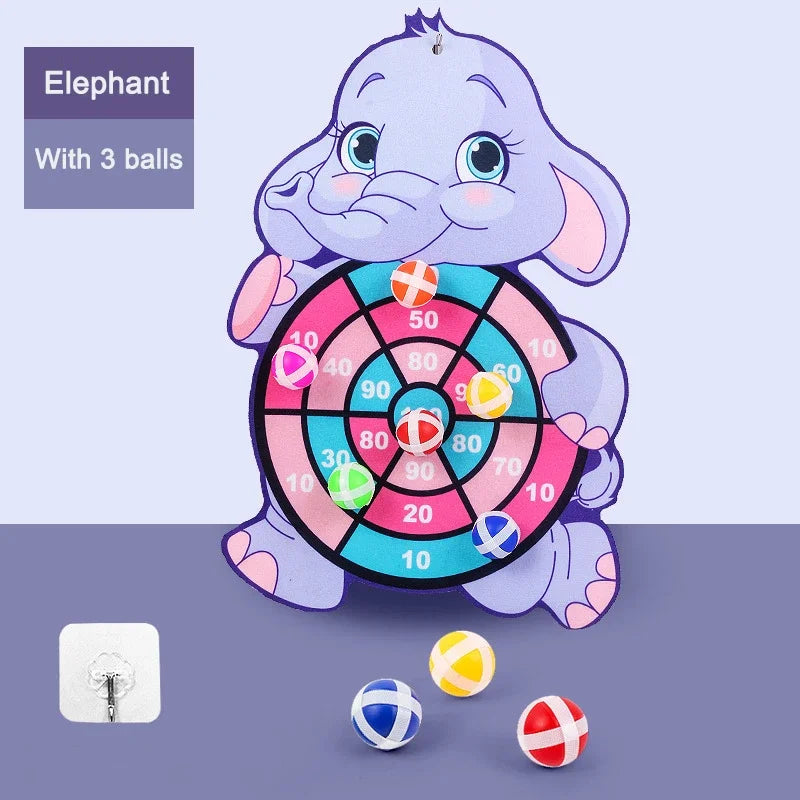 Montessori Sticky Ball Dart Board Game