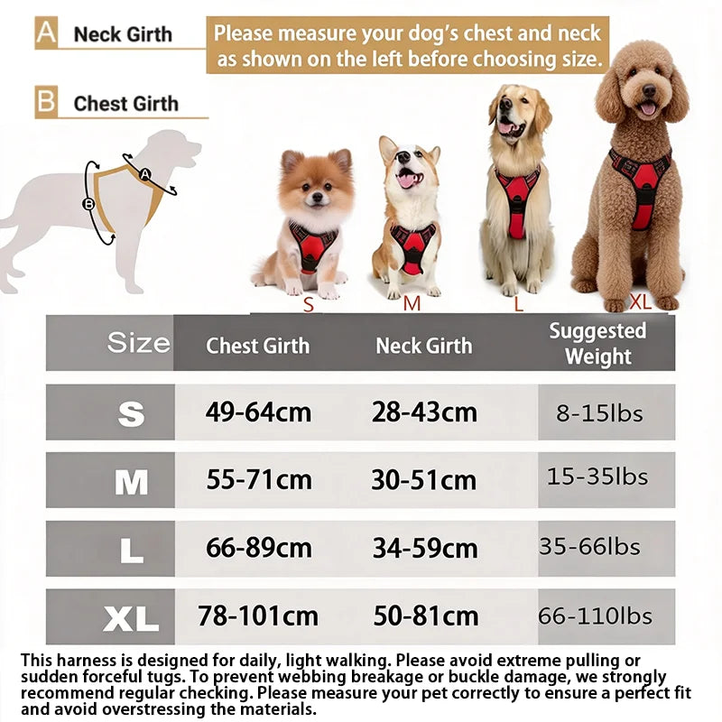 SafeWalk™ No-Pull Adjustable Dog Harness
