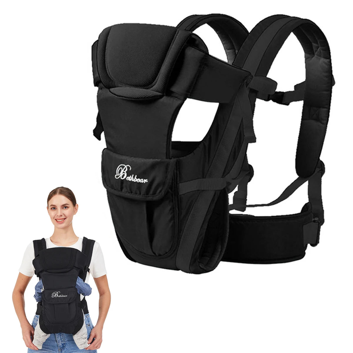 NestGlide™ 4-in-1 Ergonomic Baby Carrier