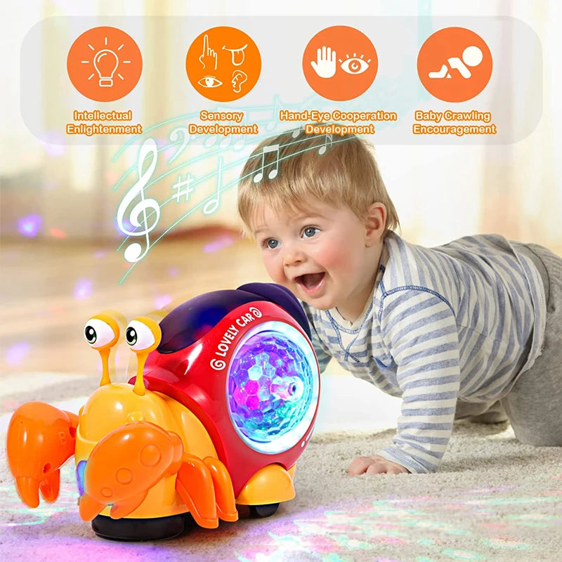 Interactive Crawling Crab Musical Toy
