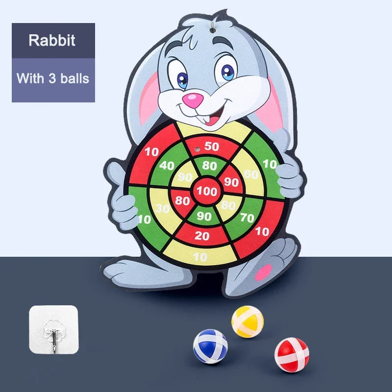 Montessori Sticky Ball Dart Board Game