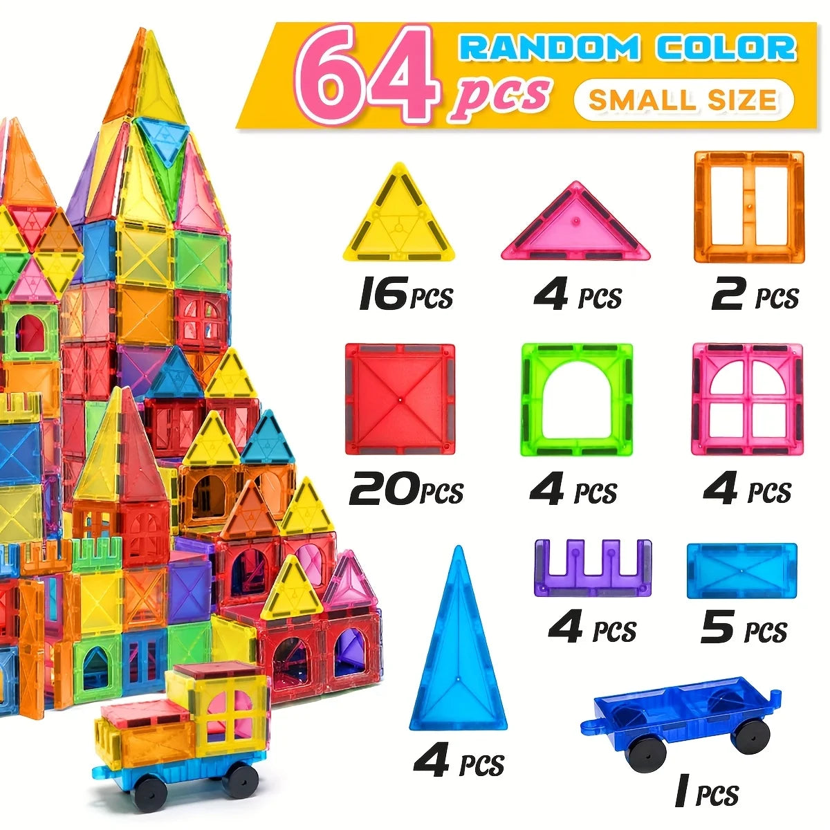 MagnaCraft™ 3D Magnetic Building Blocks
