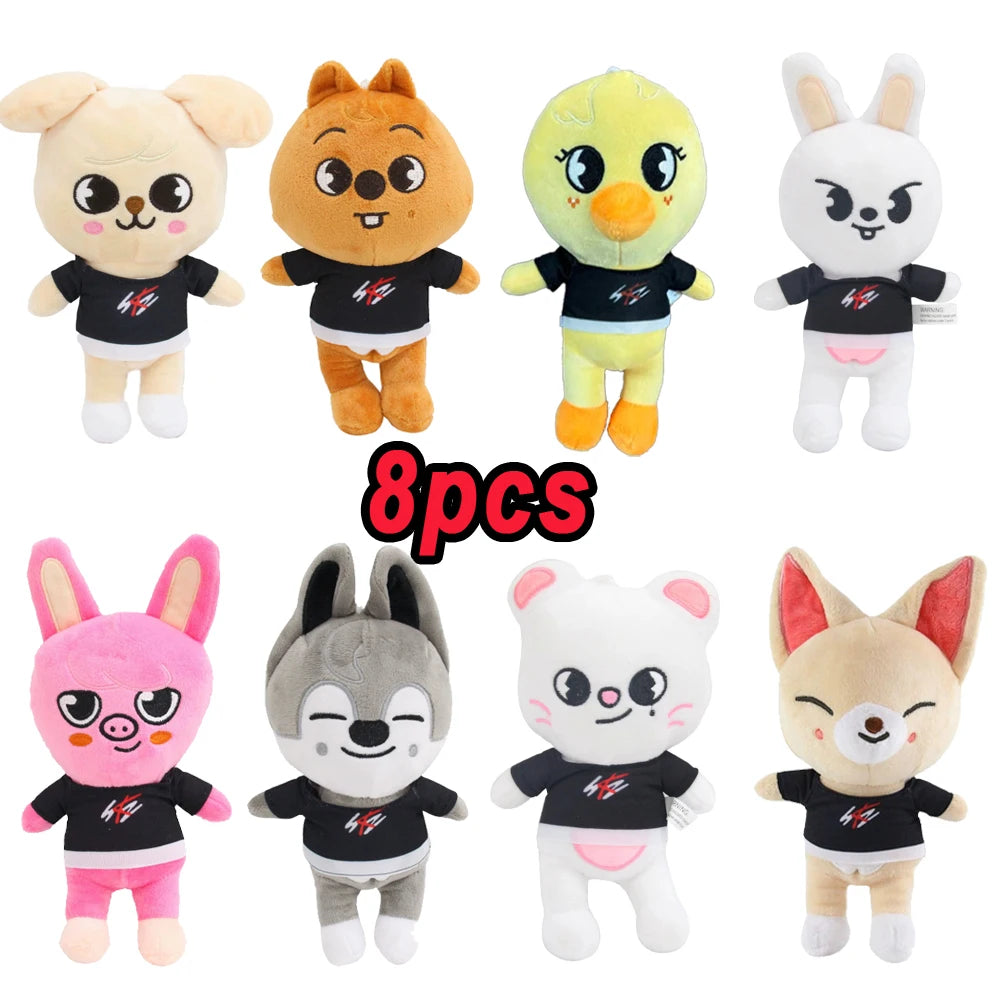 Skzoo Plush Kpop Toys Cartoon Stuffed Animal Plushies Doll Kawaii Companion for Kid Adult Fans Gift