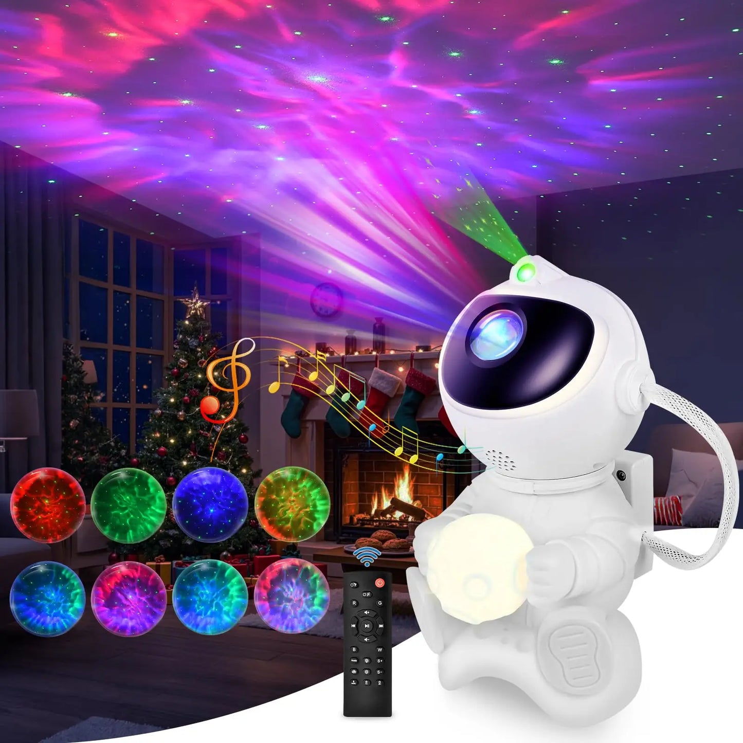 AstroGlow™ 2-in-1 Galaxy Projector & Bluetooth Speaker