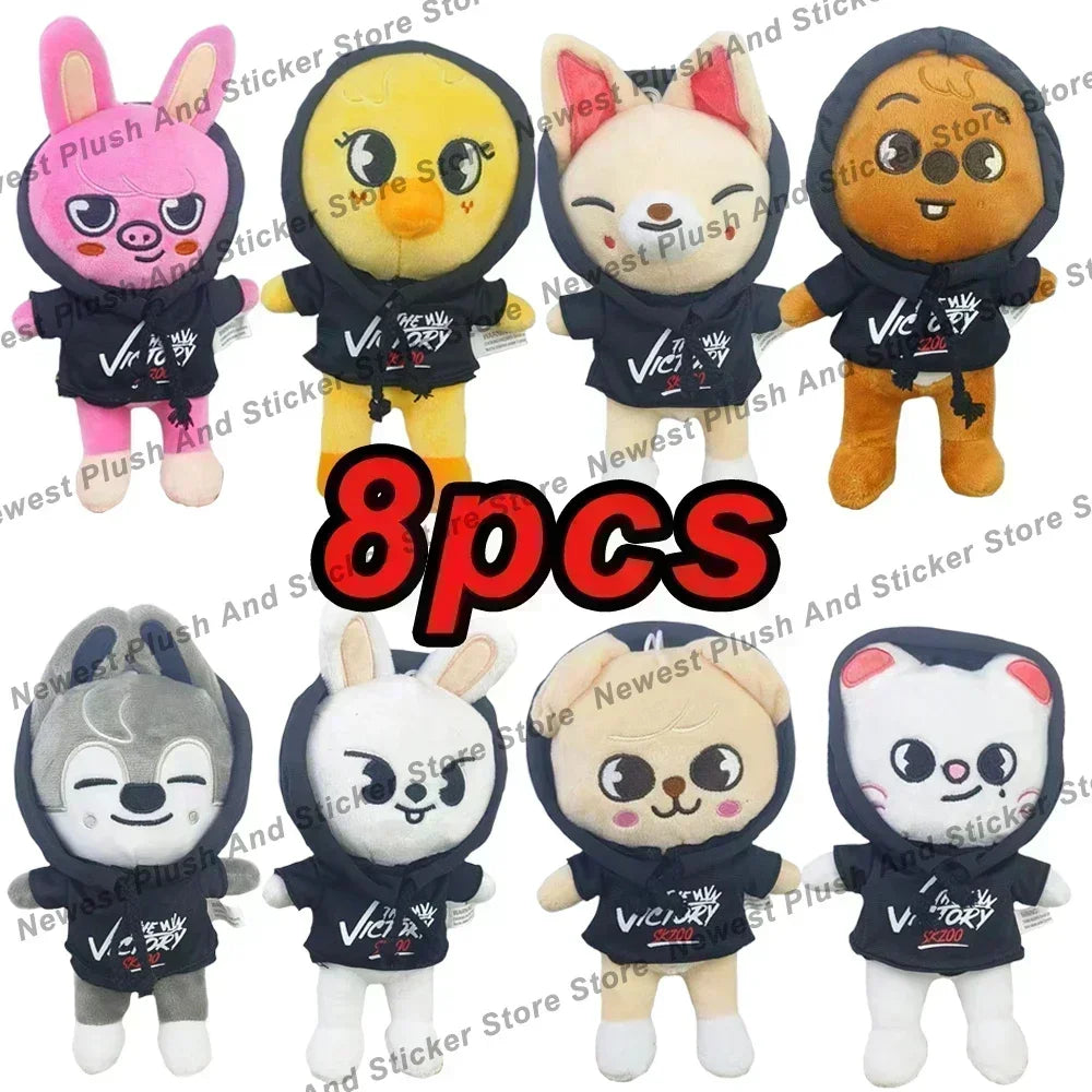 Skzoo Plush Kpop Toys Cartoon Stuffed Animal Plushies Doll Kawaii Companion for Kid Adult Fans Gift