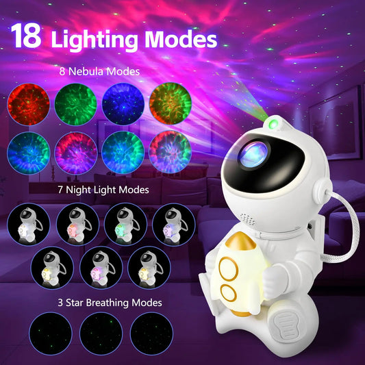 AstroGlow™ 2-in-1 Galaxy Projector & Bluetooth Speaker