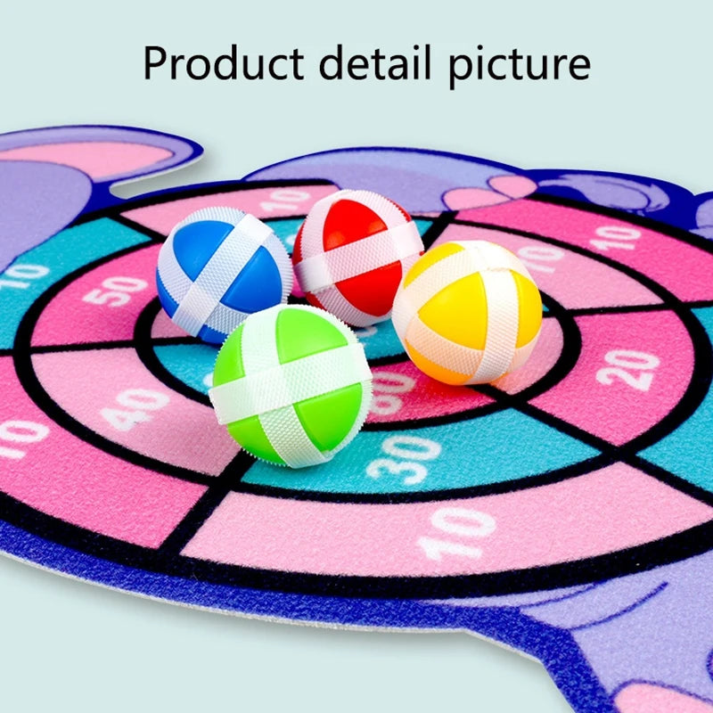 Montessori Sticky Ball Dart Board Game