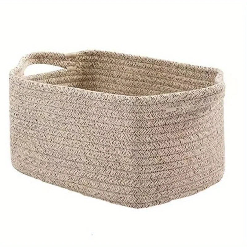 NeatNest™ Handmade Cotton Rope Storage Basket