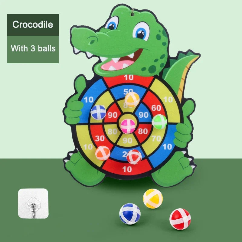 Montessori Sticky Ball Dart Board Game