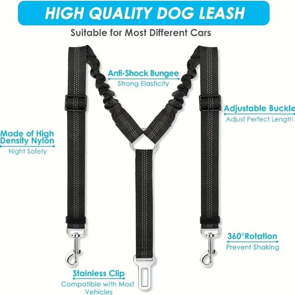 SafeRide™ Adjustable Dog Car Safety Belt