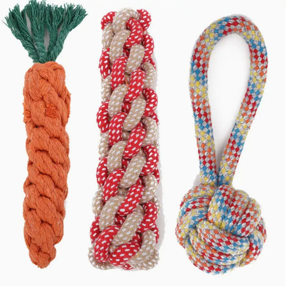 Pet Dog Toys and Supplies: Frisbee, Pet Ball, Puppy Toys, Bite-Resistant Rope Toys, Self-Entertaining Carrot Chew Toys