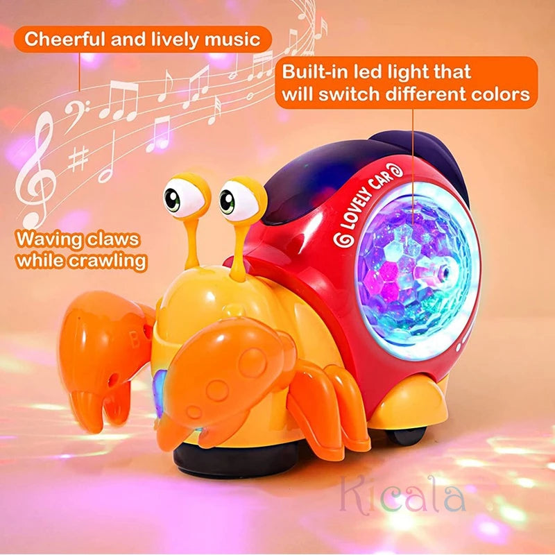 Interactive Crawling Crab Musical Toy