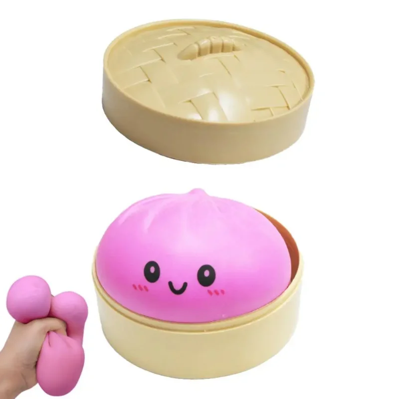 Simulation Colorful Dumpling Squishy Pressure Ball Slow Rebound Soft Pinch Stress Relief Squeeze Toys Gifts for Kids ＆ Adults