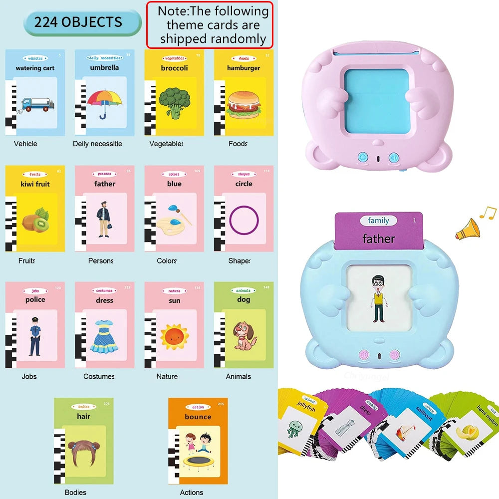 Early Learning Interactive Audio Flashcard Toy for Kids