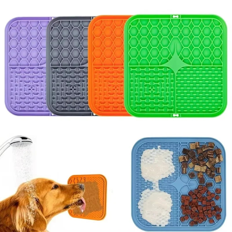 Anti-Anxiety Dog Lick Mat for Bathing & Grooming