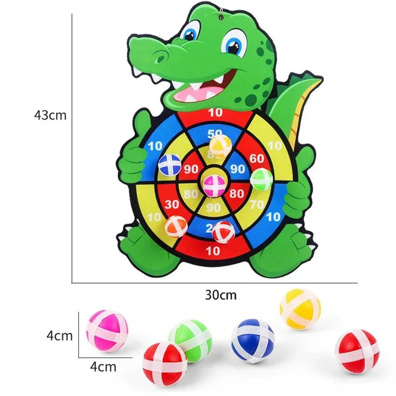 Montessori Sticky Ball Dart Board Game