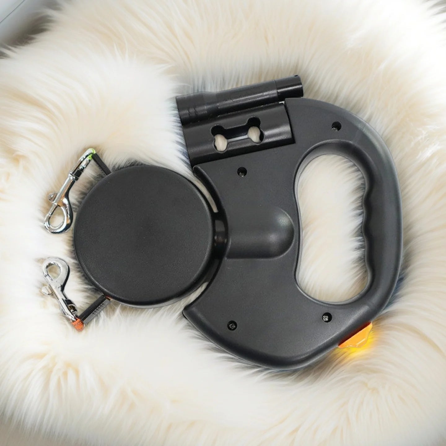 DuoWalk™ 360° Retractable Dual Dog Leash with LED