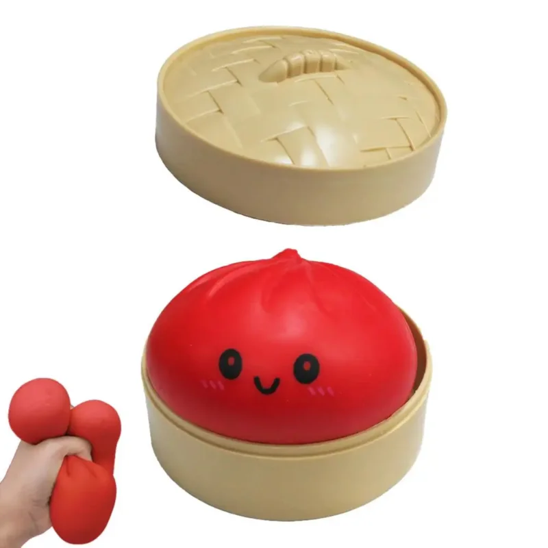 Simulation Colorful Dumpling Squishy Pressure Ball Slow Rebound Soft Pinch Stress Relief Squeeze Toys Gifts for Kids ＆ Adults