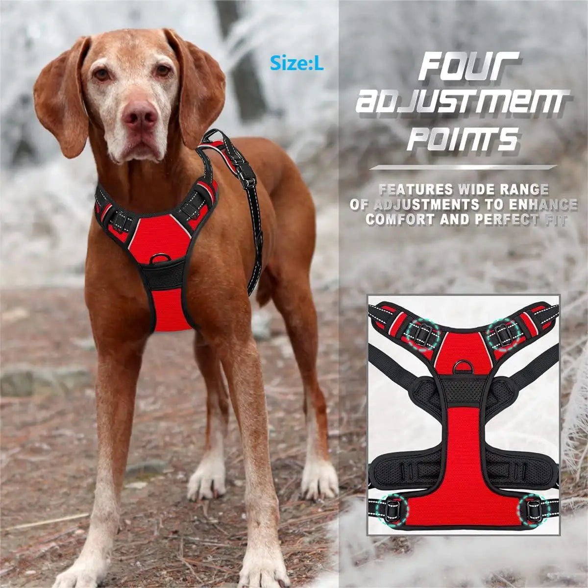 SafeWalk™ No-Pull Adjustable Dog Harness